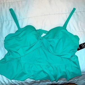 Torrid Swim, size 5, seafoam green, attached tag, never worn